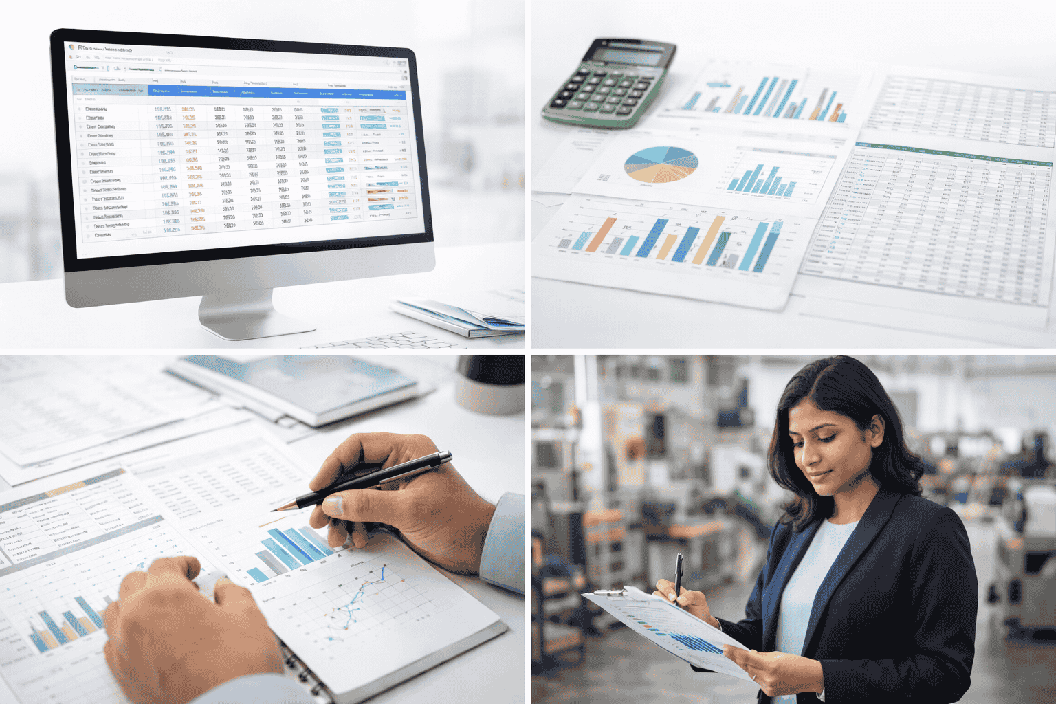 Business Data Audit process showing ERP software, manual records, data analysis, and consultant guidance